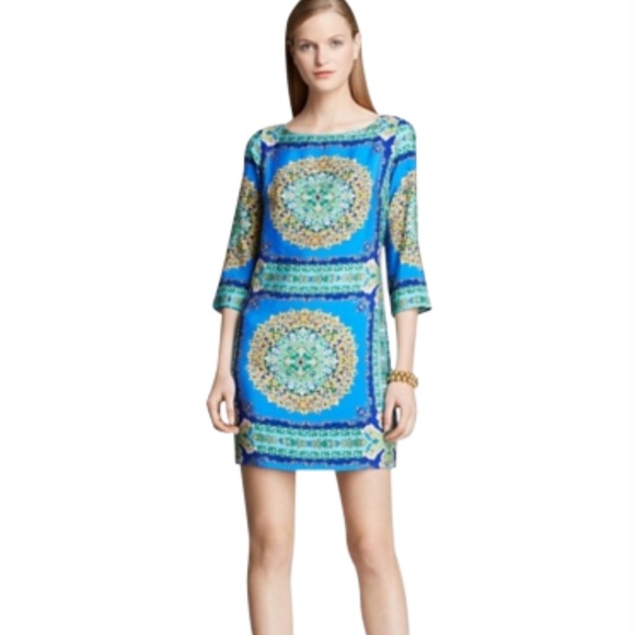Laundry By Shelli Segal Dresses & Skirts - Laundry by Shelli Segal Blue Medallion Shift Dress